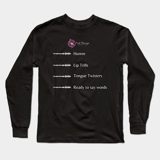 Narrator Warm Up Long Sleeve T-Shirt by Pink Flamingo Productions